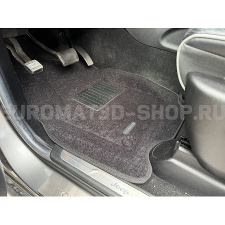 Текстильные 3D коврики Euromat3D Lux в салон для Jeep Grand Cherokee (2010-) № EM3D-002760