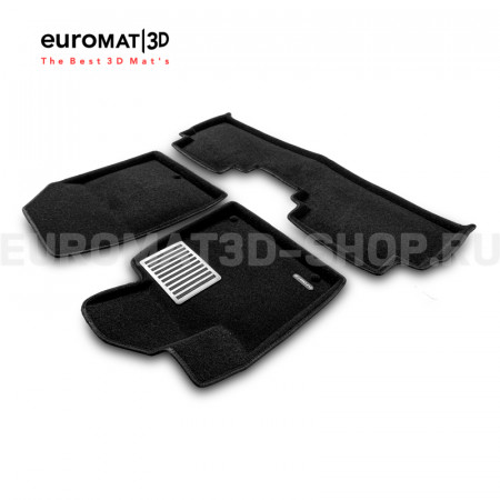 Текстильные 3D коврики Euromat3D Lux в салон для Kia Sorento Prime (2015-) № EM3D-002925