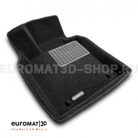 Текстильные 3D коврики Euromat3D Business в салон для Lexus ES (2019-) № EMC3D-005101
