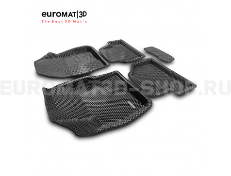 3D коврики Euromat3D EVA в салон для Ford Focus 2 (2005-2011) № EM3DEVA-002214