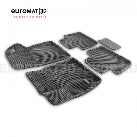 3D коврики Euromat3D EVA в салон для Geely Atlas (4WD) (2024-) № EM3DEVA-001418